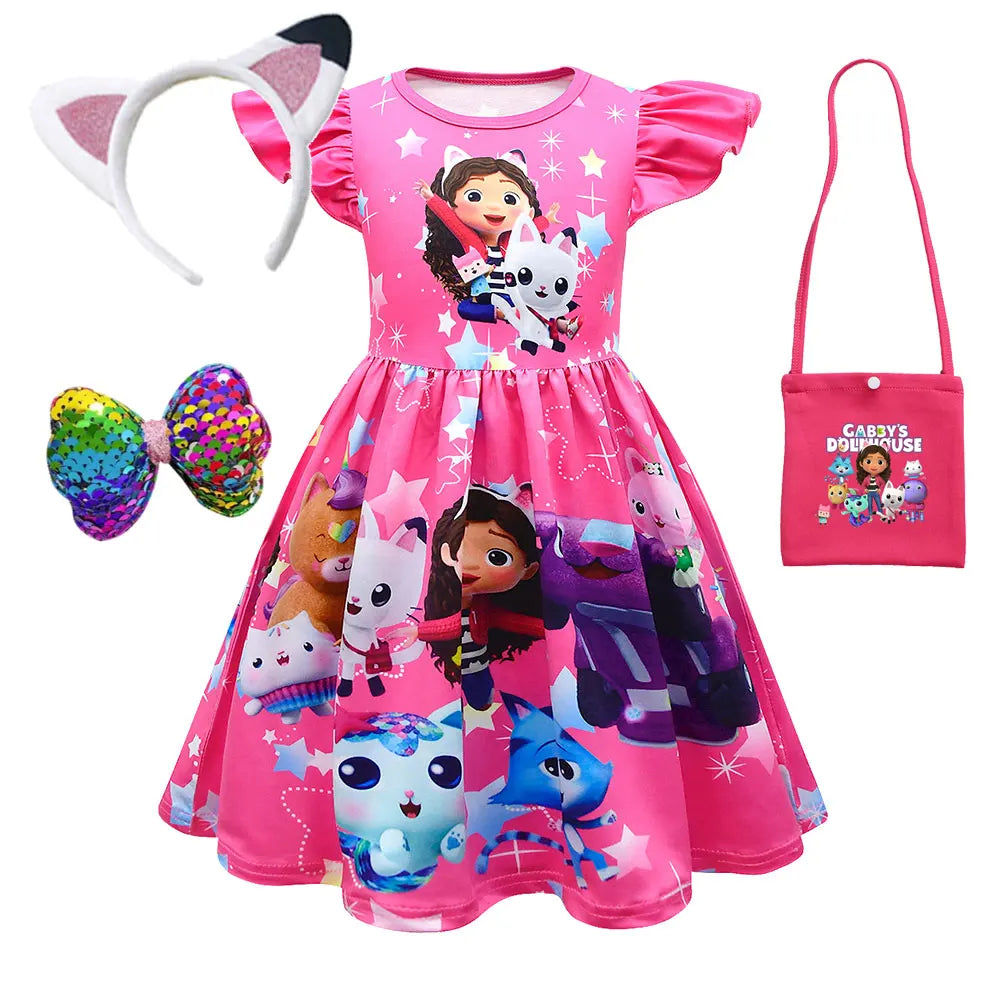 Dollhouse Dresses  Princess Gabby Cat Children's Day Birthday Party