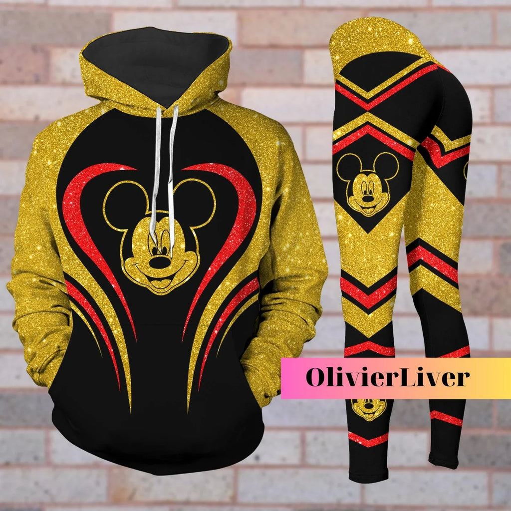Mickey Mouse Hoodie and Leggings Sweat Pant Suit