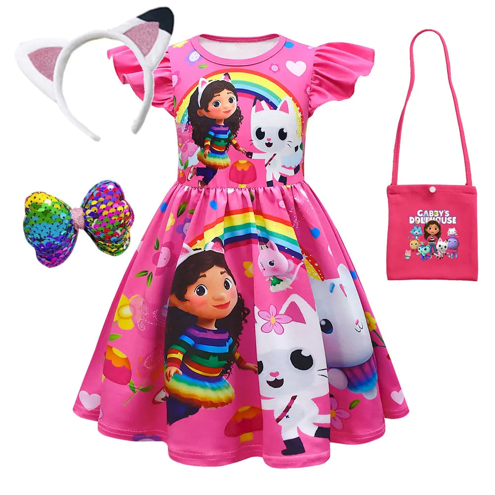 Dollhouse Dresses  Princess Gabby Cat Children's Day Birthday Party