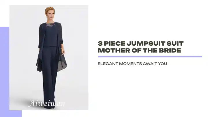 3 Piece Jumpsuit Suit Mother of the Bride by@Outfy